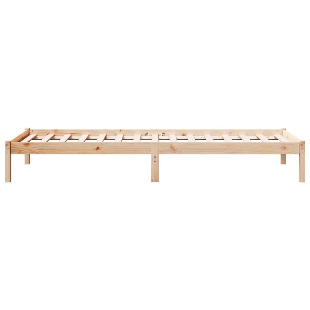 Extra Long Bed Frame without Mattress 80x210 cm Solid Wood Pine